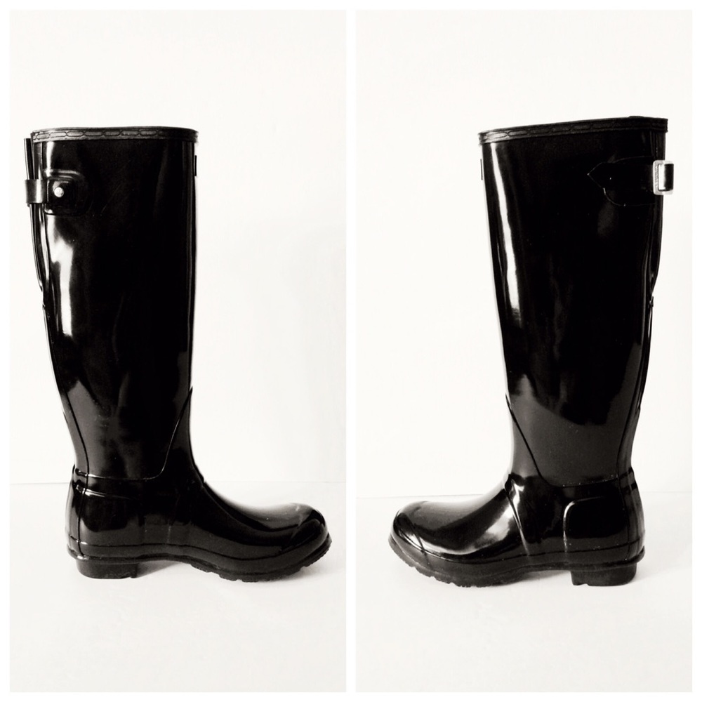 Hunter Original Gloss Adjustable Boots - Picture 3 of 9